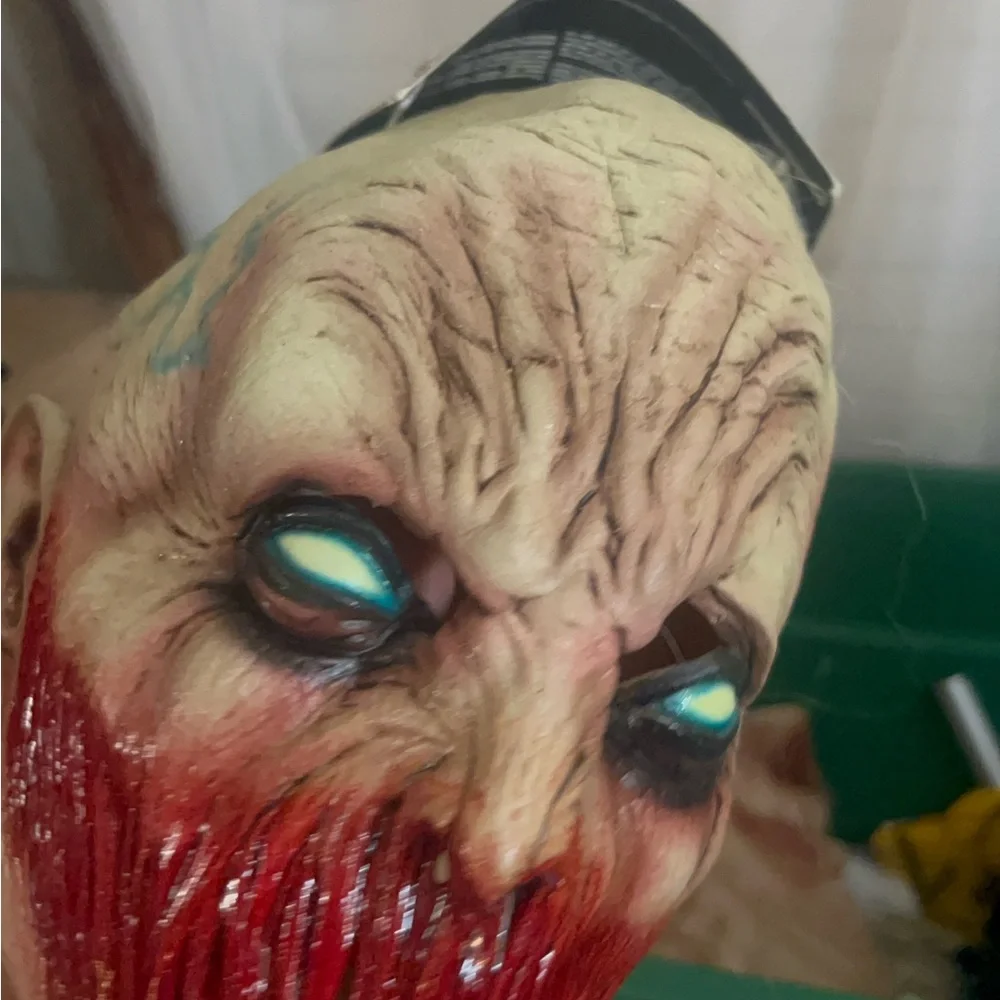 ADULT HALLOWEEN ZOOMBIE SCARY MASK COSTUME women men